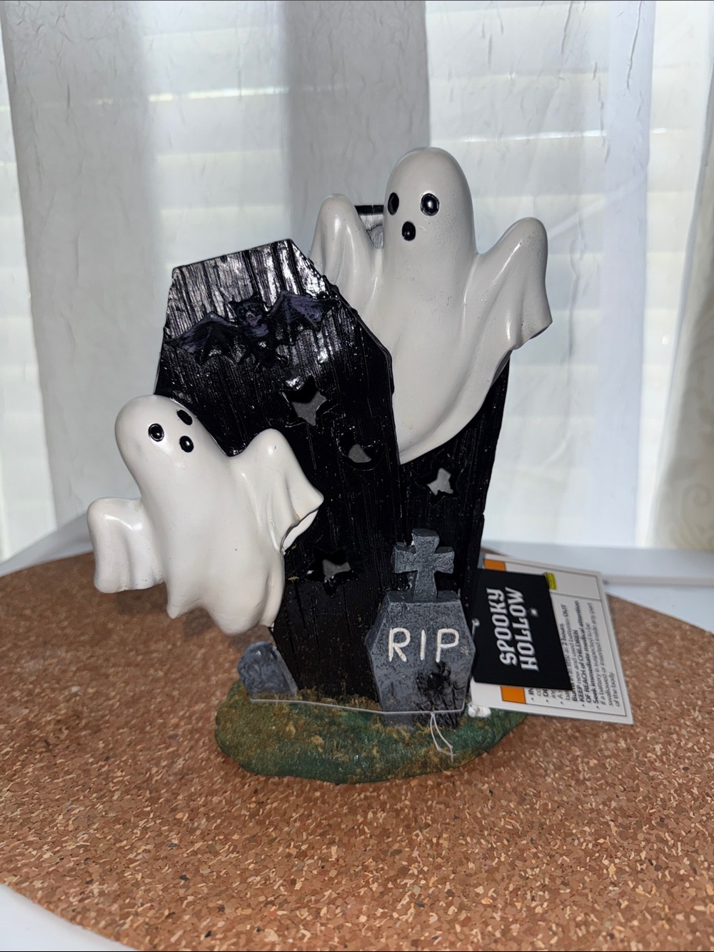 White Ghosts Tombstone Halloween Decor
